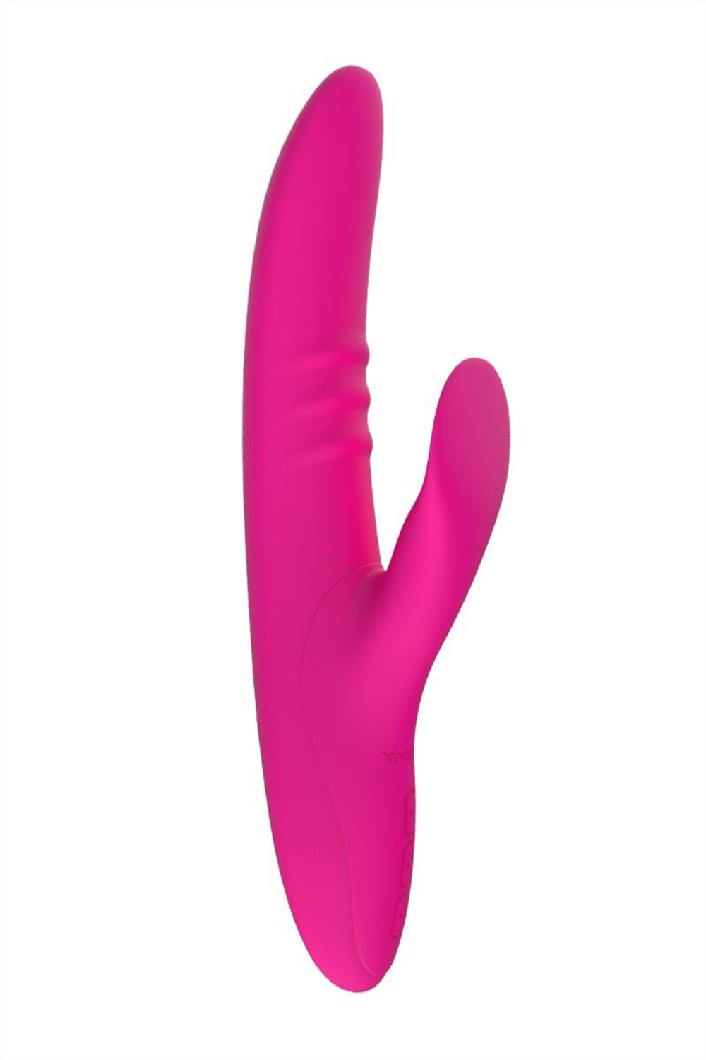 Розовый вибратор с клиторальным стимулятором Nalone Peri - 23,3 см. (Цвет: розовый)
