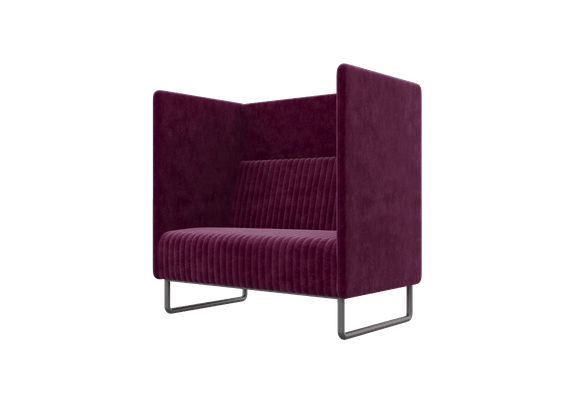 Bronks Диван одноместный BROS-1 Velvet lux 65/Металл Черный 1050*760*1180