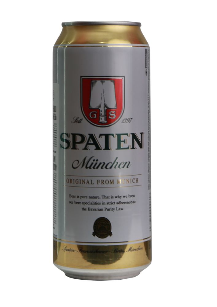 Пиво&quot;Spaten Munchen&quot; светлое пастеризованное 0.5 л.ж/б