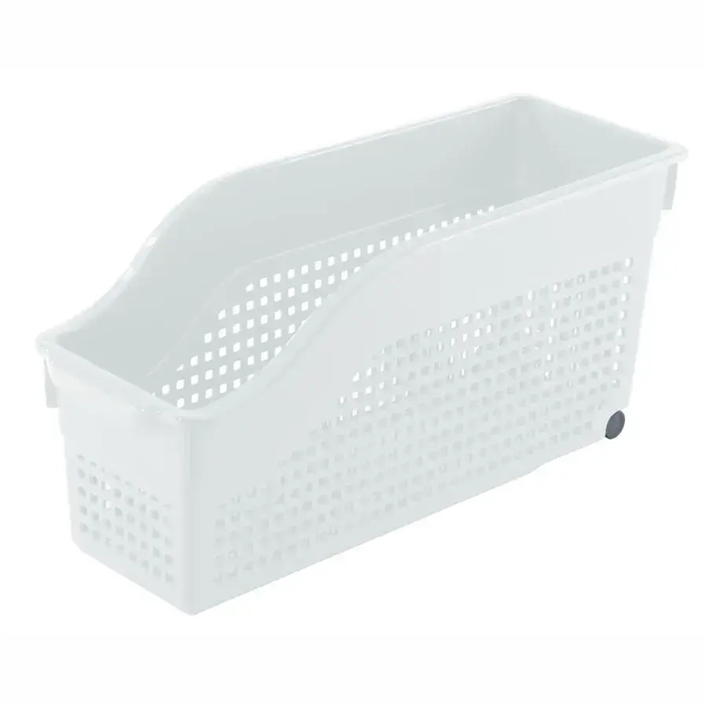 Контейнер Лофт хозяйственный на колесах узкий 355х170 мм (белый)