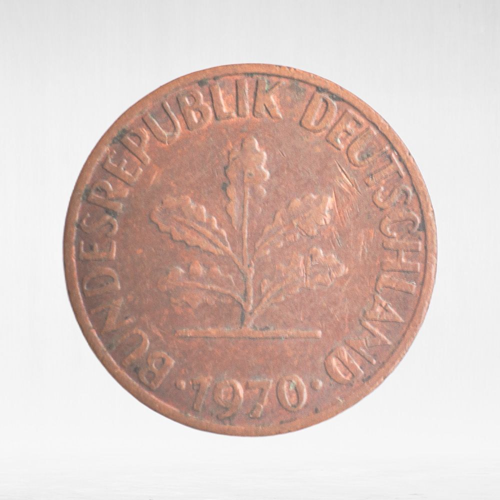 Germany, 1 Pfennig, 1970, (Karlsruhe Mint - "G"), VF
