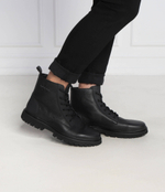 Кожаные высокие сапоги CALVIN KLEIN JEANS - черный(YM0YM00751)