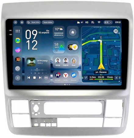 Магнитола для Toyota Alphard H10 2005-2008 - Teyes CC4-PRO монитор 9.5" 2K QLED на Android 13, Snapdragon 778G, AI, CarPlay, DSP, 4G SIM-слот