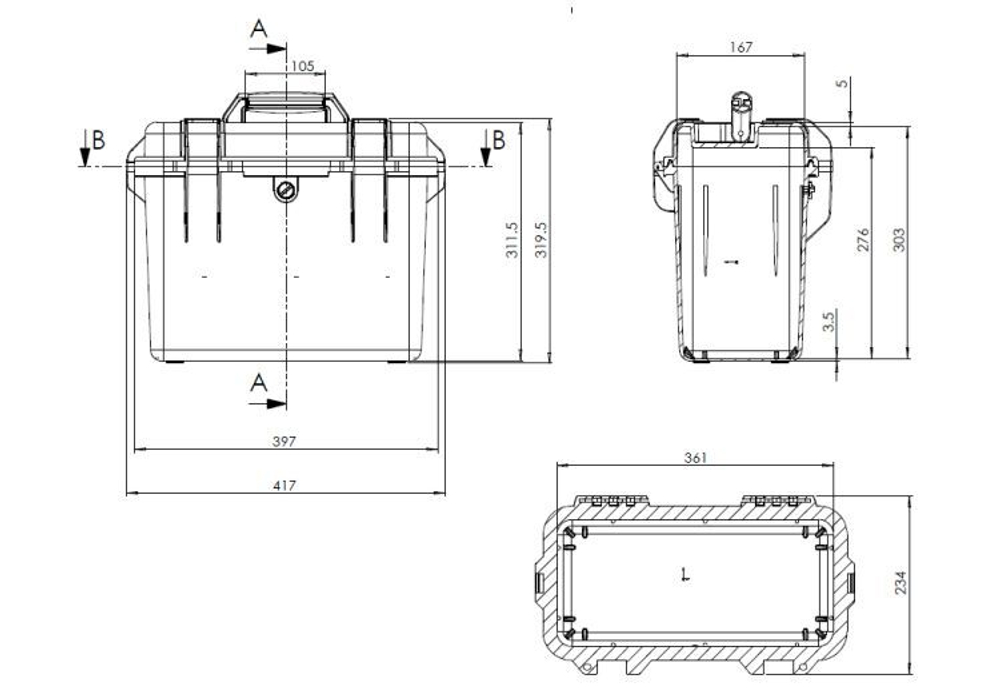 Защитный кейс Andbao SZ-3630
