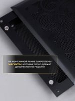 Решетка вентиляционная для камина 200х200 Черный