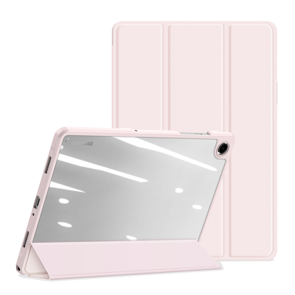 Чехол книжка розового цвета для планшета Samsung Galaxy Tab A9 Plus и Tab 11 Plus, серия Toby Series от Dux Ducis