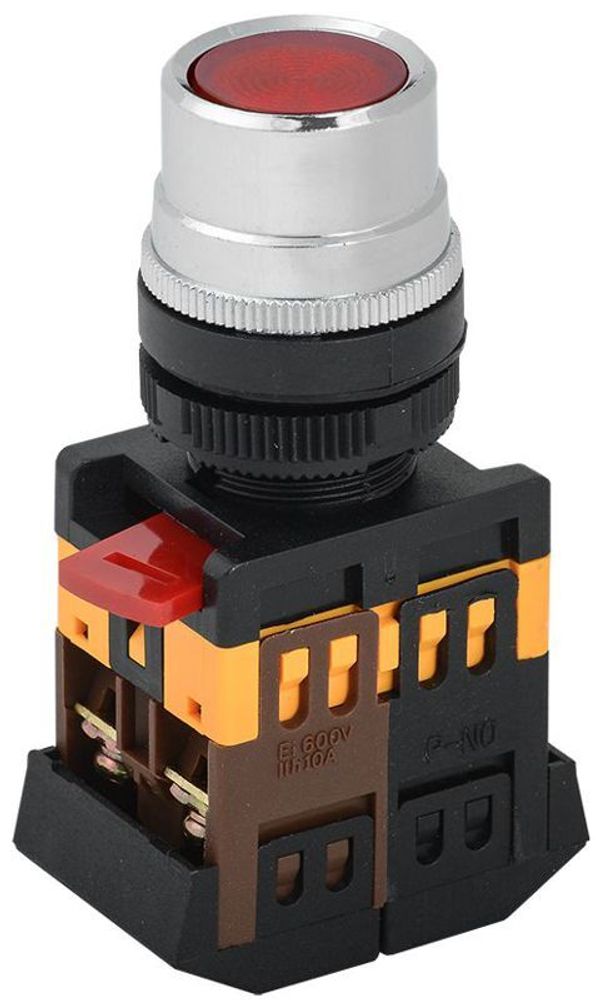 Кнопка ABLF-22 d22мм 1з+1р 240В неон красн. IEK BBT10-ABLF-K04 Кнопка ABLF-22 d22мм 1з+1р 240В неон красн. IEK BBT10-ABLF-K04