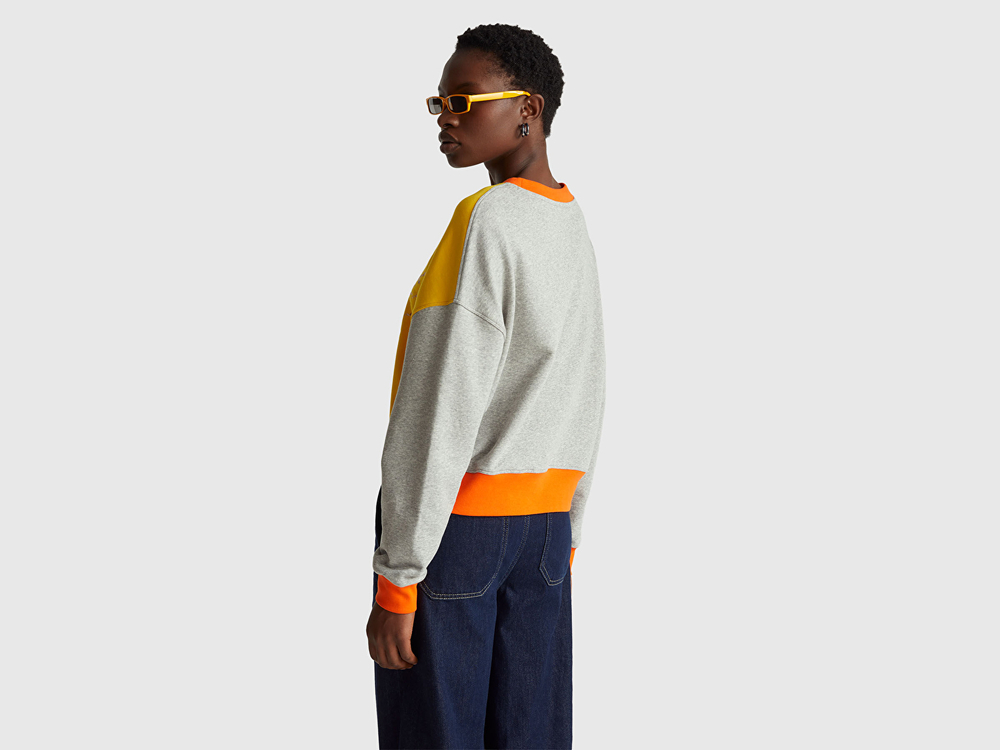 Benetton Толстовка из 100% хлопка с принтом «Stranger Things», разноцветный