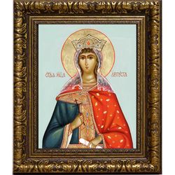 Августа (Василисса) Римская, императрица, мученица. Икона на холсте.