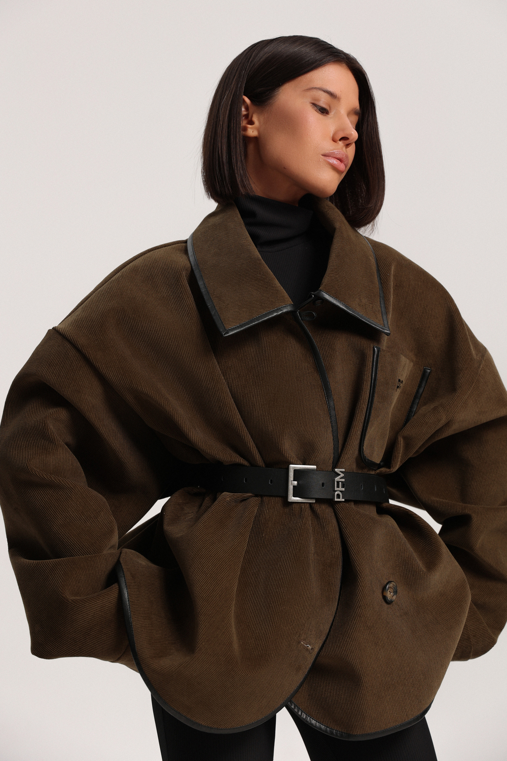 Бомбер двусторонний из вельвета