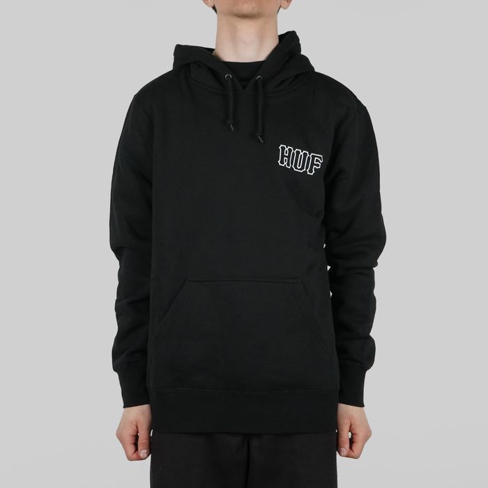 Толстовка мужская HUF Barb Wire артикул:PF00389 BLACK - купить в магазине Дайс