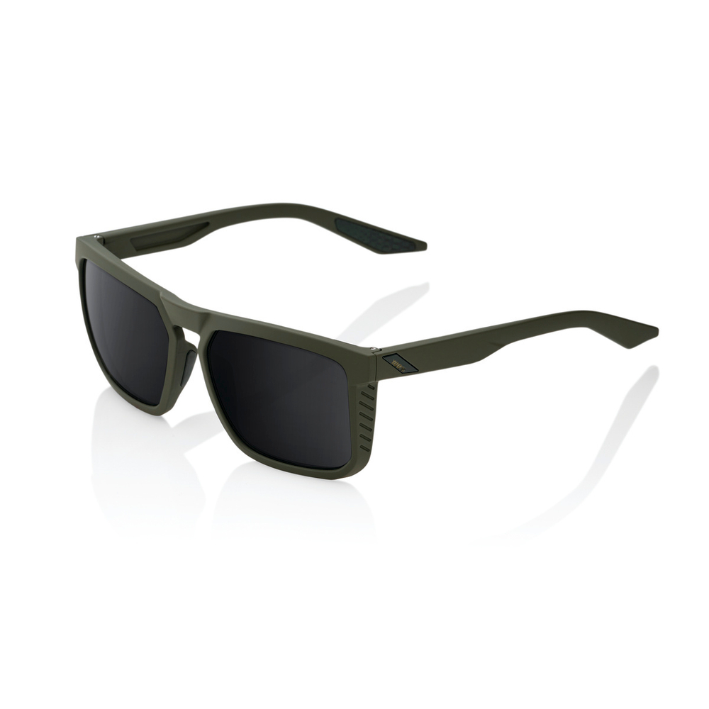 Спортивные очки 100% RENSHAW - Soft Tact Army Green - Black Mirror Lens