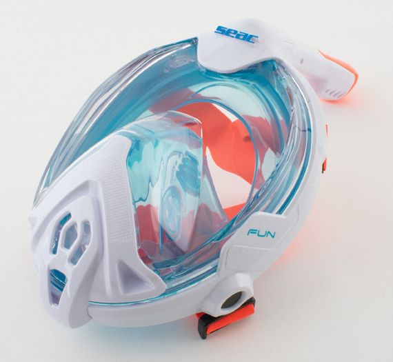 Маска полнолицевая Seac Fun белый/оранжевый
