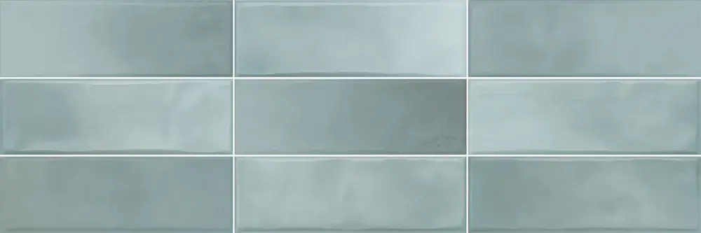 Настенная плитка Alma Ceramica TWU11STL101 Style 200x600 зеленая глянцевая моноколор