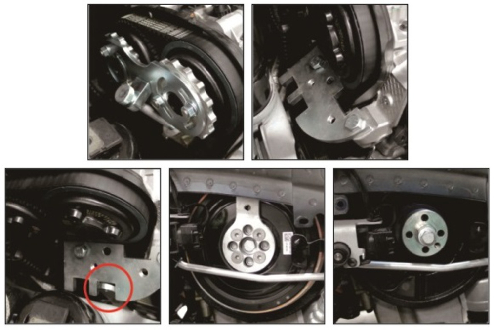 Набор инструментов для установки и регулировки фаз ГРМ (VOLVO B4204 8-ми ст. КПП) JTC