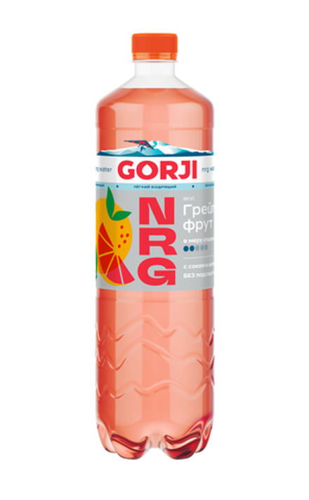 Газированная вода со вкусом Грейпфрута GORJI NRG Горджи 1л, упаковка 6 шт.