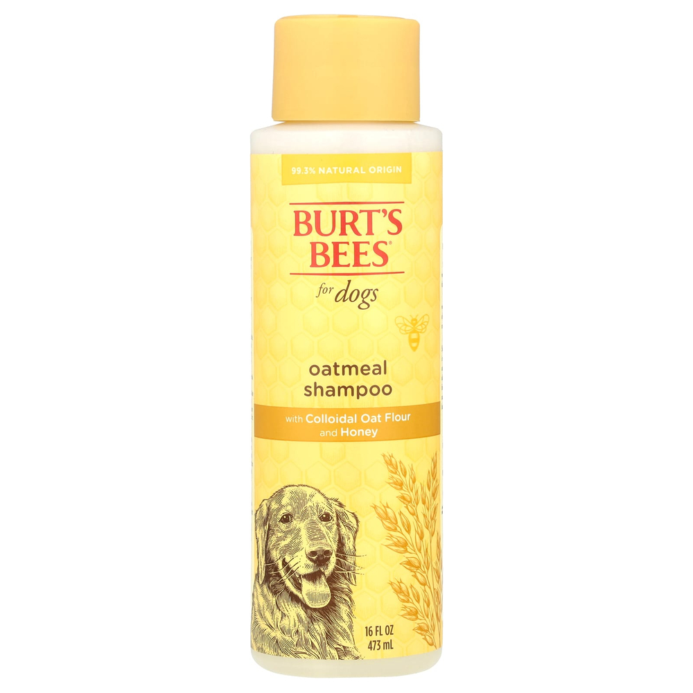 Burt's Bees, Овсяный шампунь с коллоидной овсяной мукой и медом, для собак, 473 мл (16 жидк. унц.)