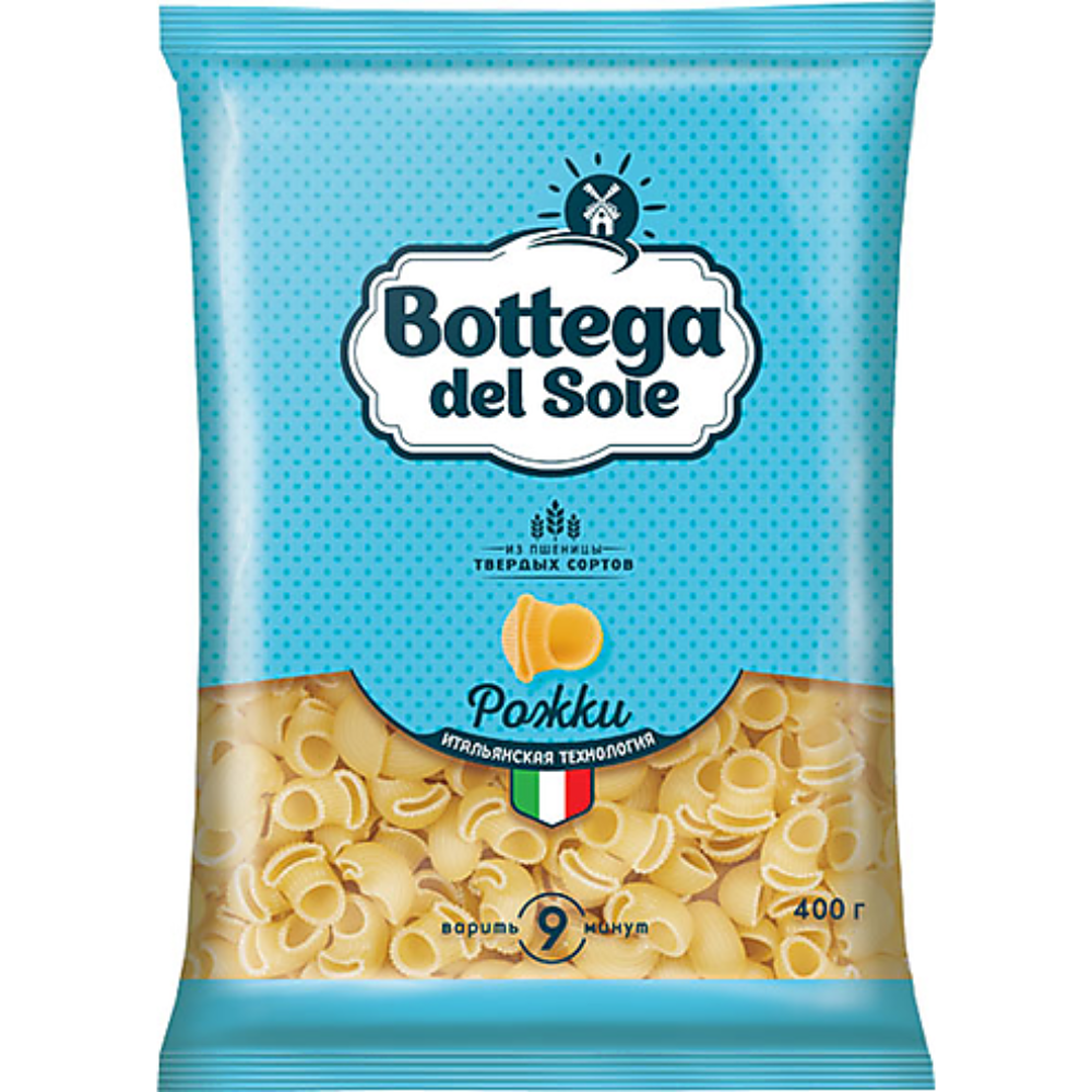 Макароны Bottega del Sote рожки 400 гр