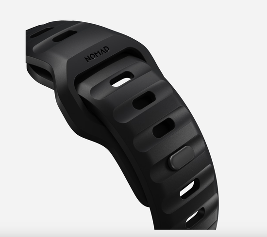 Ремешок Nomad Active Strap Pro Black, silver - Apple Watch Ultra (49mm) 8/7 (45mm)/6/SE/5/4 (44mm)/3/2/1 (42mm)