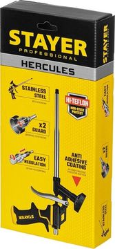 STAYER Hercules, тефлоновый пистолет для монтажной пены, Professional (06861_z03)