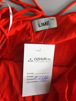 Платье Lime однотонное, маркировка XS, визуально 42 размер