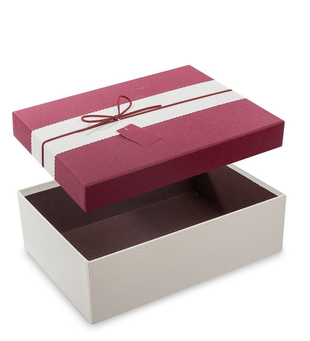 WF-13/2-A Коробка «Прямоугольник» цв.молочн./борд.