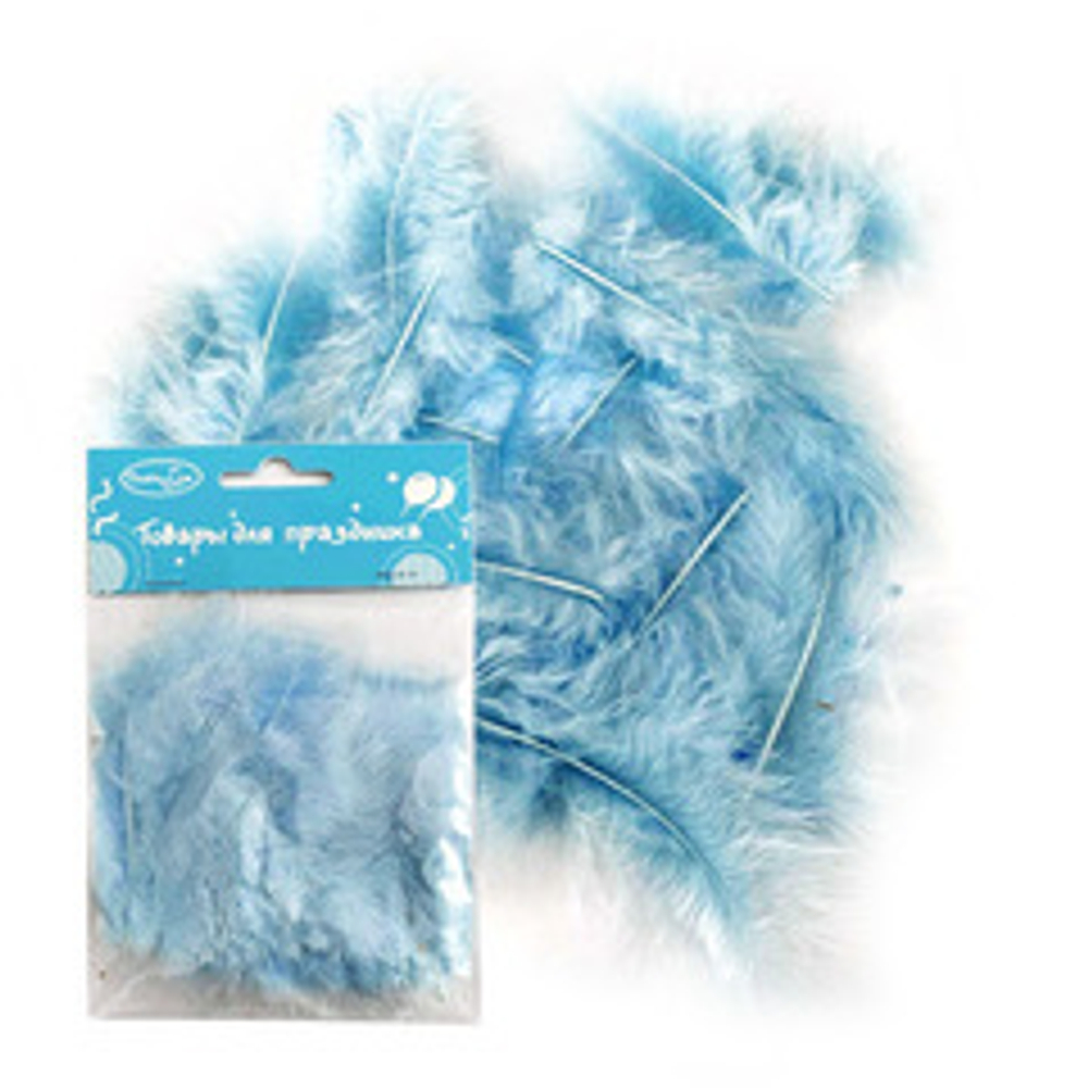 Y Перья Light Blue (Светло-голубой), 30 шт, 1 уп.