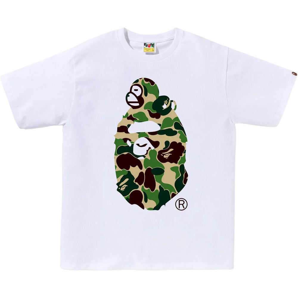 A Bathing Ape Bathing Ape Футболка Regular Straight Fit Summer 0zxtemx00310q белый зеленый