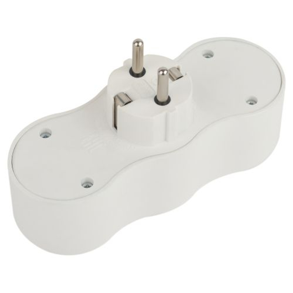 Разветвитель 3-м с заземл. 16А IP20 SPx-3e-W бел. Эра Б0053479