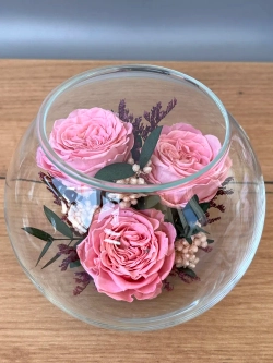 натуральные пионы в стекле, вакуум*