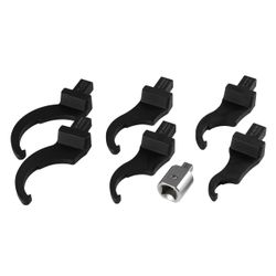 KING TONY (3452407MR) Набор насадок радиусных серии "FIT", 36-90 мм, 7 предметов, кейс