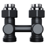 Узел нижнего подключения Royal Thermo Design прямой 1/2quot;х3/4quot; EK (черный)