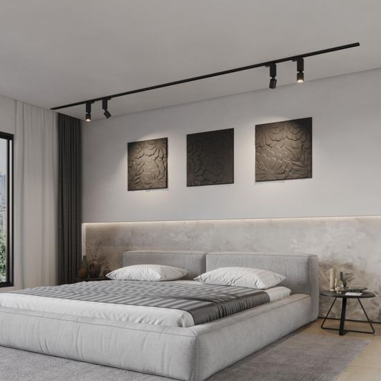 359319 PORT NT24 280 черный Светильник трековый однофазный трехжильный IP20 LED 5W 85-265V 3000K 600Лм TUBO