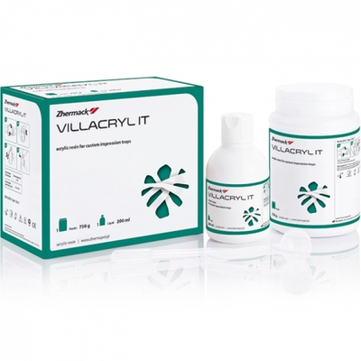--- Villacryl IT цвет розовый (750гр.+200мл.) Виллакрил IT, для изготовления индивидуальных ложек