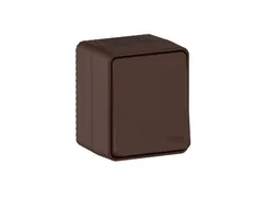 ATLASDESIGN PROFI IP54 О/У 1-клавишный ПЕРЕКЛЮЧАТЕЛЬ, сх.6, 10АХ, КОРИЧНЕВЫЙ