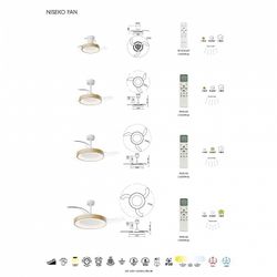 Светильник с вентилятором Mantra NISEKO FAN 9089