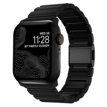 Титановый браслет Nomad для Apple Watch 42, 44, 45 мм и Ultra, черный
