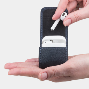 Чехол для наушников Petit из кожи теленка, цвета синий