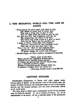 The Divine Comedy of Dante: A Handbook of Six Lectures | Griggs Edward Howard