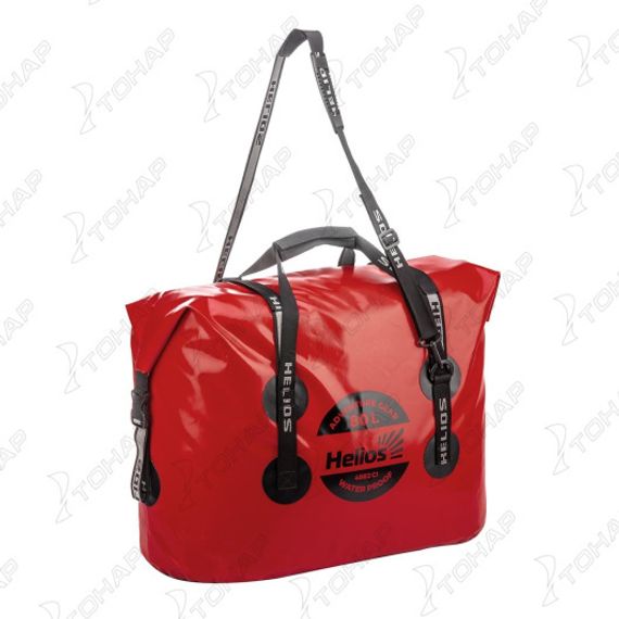 Гермосумка 80л (ПВХ, красный/черный) (HS-GS-80-RB) Helios