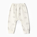 Набор ползунков 2шт. Короны, медвежата, р. 80, молочный (Bloom Baby)