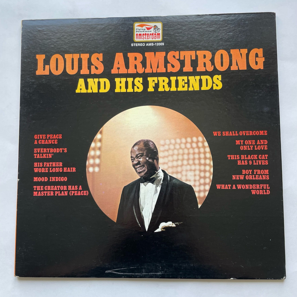 Винтажная виниловая пластинка LP Louis Armstrong And His Friends (США 1970) What A Wonderful World
