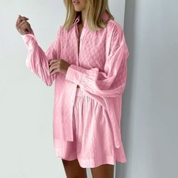 ДО ХЛОПОК Рубашка Шорты КРАПИНКА