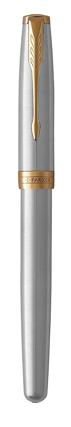 Parker Sonnet Core - Stainless Steel GT, перьевая ручка, F, BL