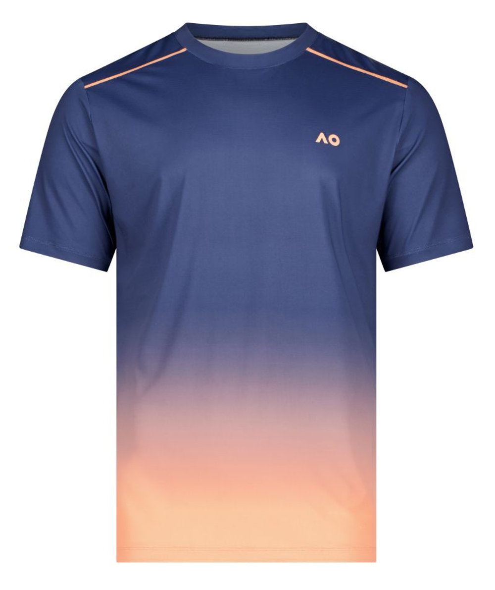 Футболка для мальчика теннисная Australian Open Kids Performance Tee - pacific ombre