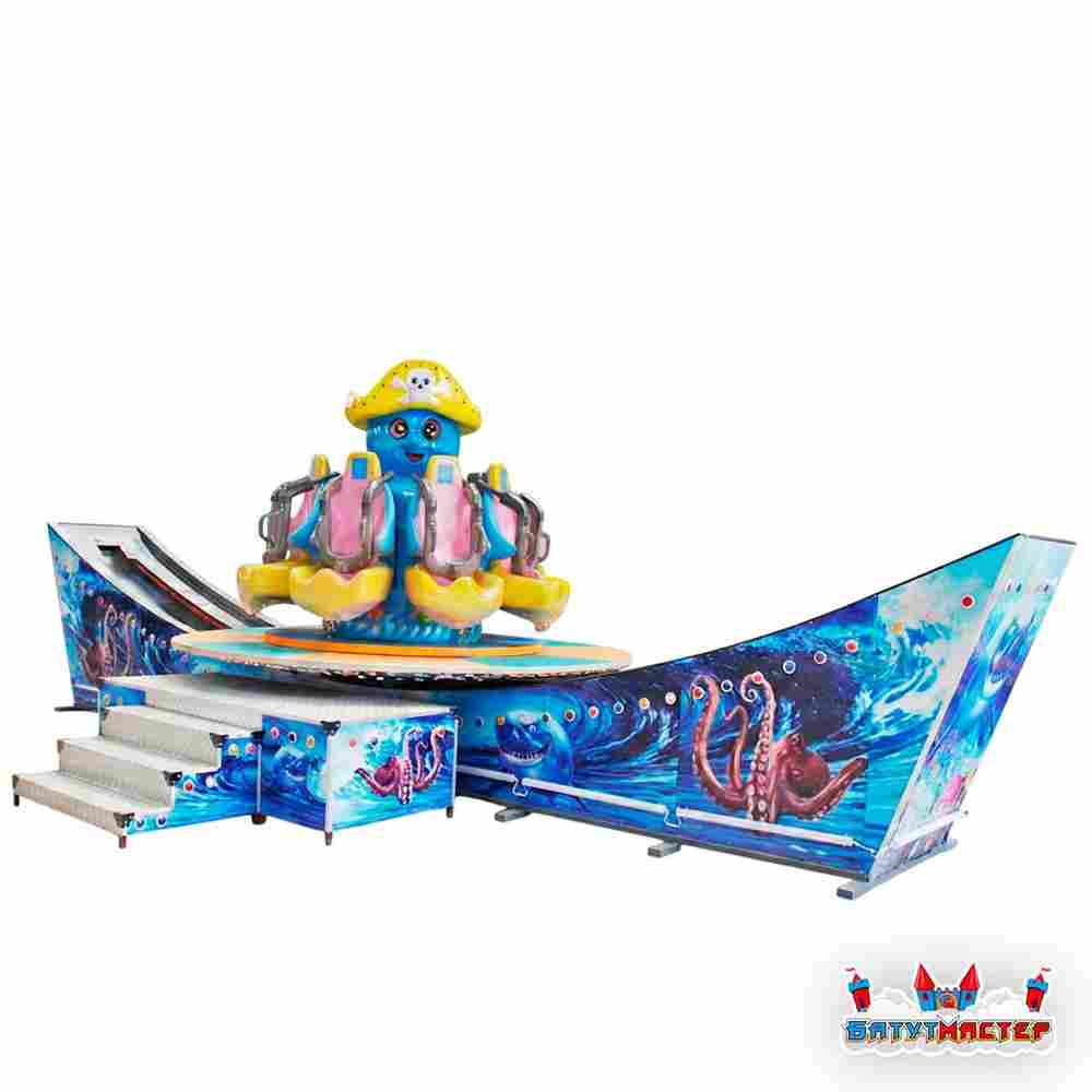 Летающая машина с подсветкой «Галактика», 8 мест, 9×3×3,5 м