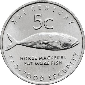 5 центов 2000 Намибия ФАО. Капская ставрида