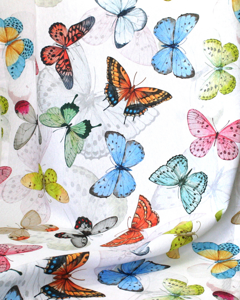 Портьерная ткань Siesta арт. Dig 0739 col. multicolor бабочки (высота 280 см, Испания)