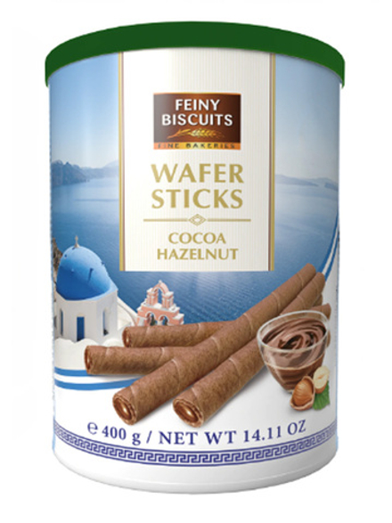 Вафельные трубочки Feiny Biscuits с начинкой из какао-крема и фундука (50%) 400г