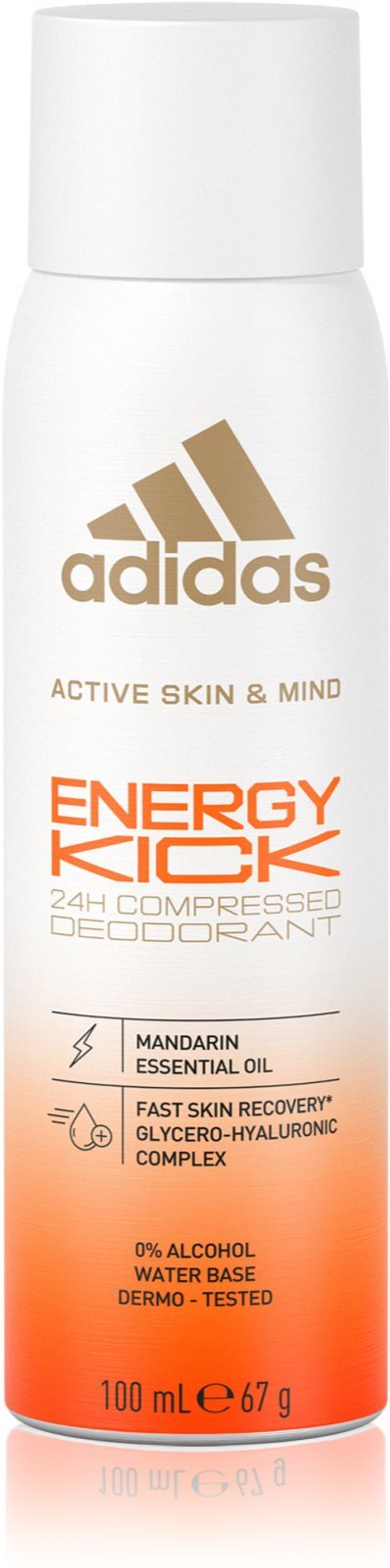 Adidas Energy Kick - спрей-дезодорант 24 часа /   100  ml  / GTIN 3616303442927